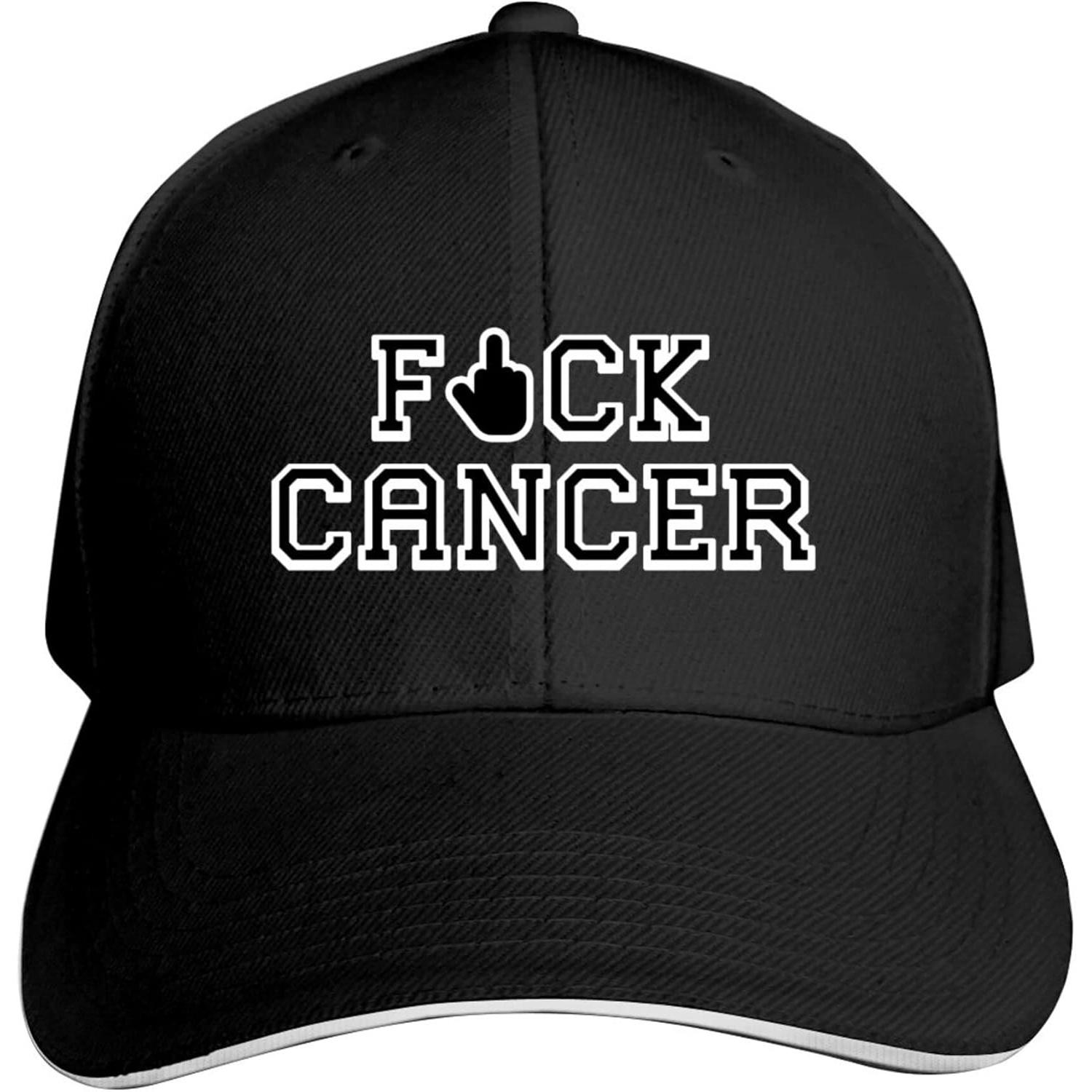 

Adult Baseball Caps Fuck Cancer Custom Adjustable Sandwich Cap Casquette Hats Adjustable