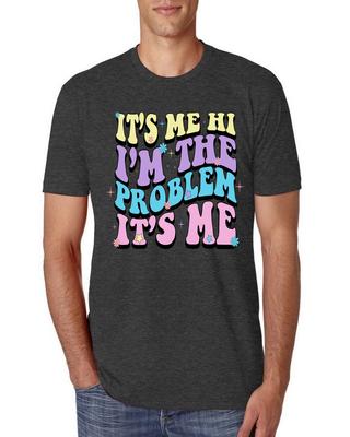 Its Me Hi Im The Problem Its Me Groovy Letters Mens Premium Tri Blend T- Shirt