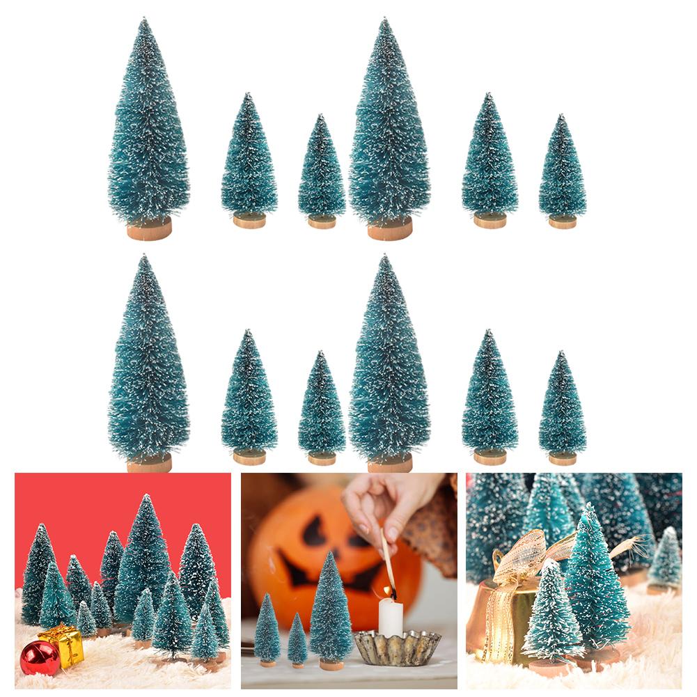 Artificial Tree Bottle Brush Tree Miniature Pine Trees Sturdy Design DIY Crafts