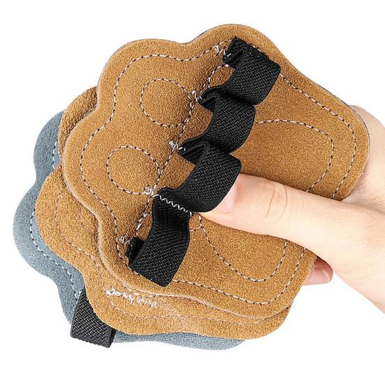 1 Pair Cat Paw 4-Finger Anti-Slip Workout Grips Faux Leather Palm Protection Weight Lifting Dumbbell Deadlift Pull-Up Grippers Gym Training