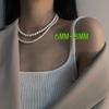 Meier Vintage court style double-layer pearl necklace ~ high-end versatile hong kong style ins neck chain choker collar clavicle chain