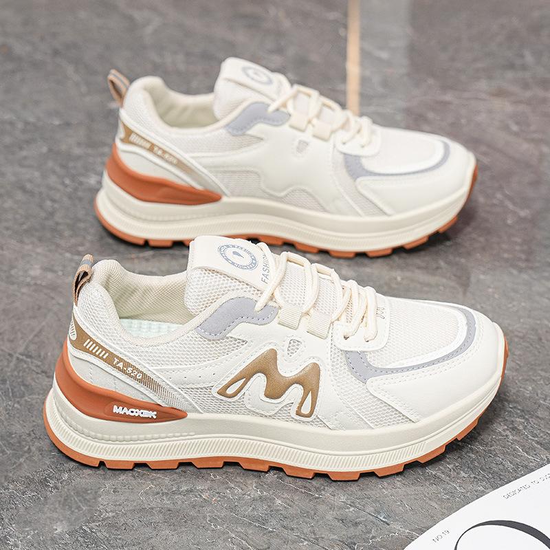 Summer women's shoes new breathable mesh white shoes women's Korean version versatile platform sports shoes casual running dad shoes