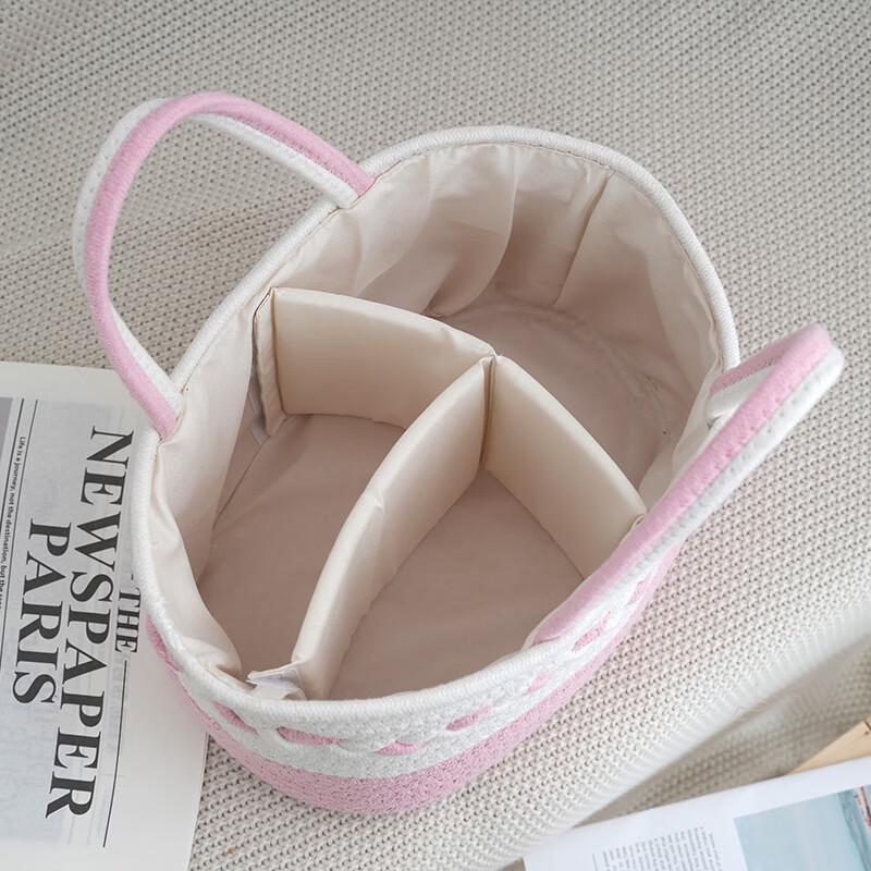 Miflame Cotton Rope Diaper Caddy & Storage Basket
