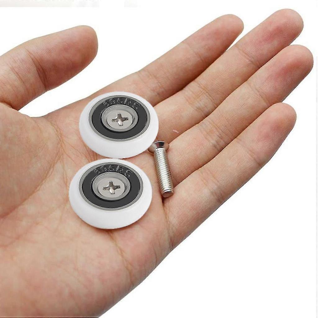 Sada 8 náhradních koleček pro sprchové dveře o průměru 19 mm - DD