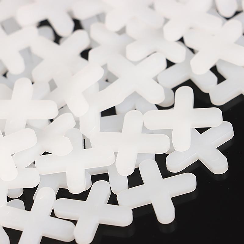 500Pcs 1/1.5/2/2.5/3/5Mm Ceramic Tiler Spacer Cross Plastic Tile Plumber Reuseable Leveling System Construction Tools