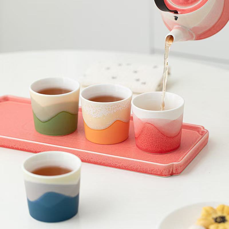 Dingguochao merchandise tea cup ceramic master cup gift box set kung fu tea set tea cup holiday business souvenir