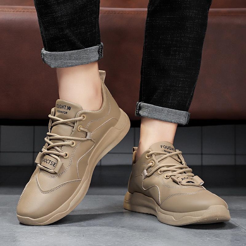 New Men's Autumn Footwear Leather Casual Shoes Retro Fashion Winter Luxury Sneakers Men Designer Shoes Lace-up Zapatos De Hombre