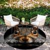Squirrel pattern round rug,Carpet Rug for Living Room Bedroom  Playroom ,Non-slip Floor Mat,Holiday Gifts and Birthday Gifts.