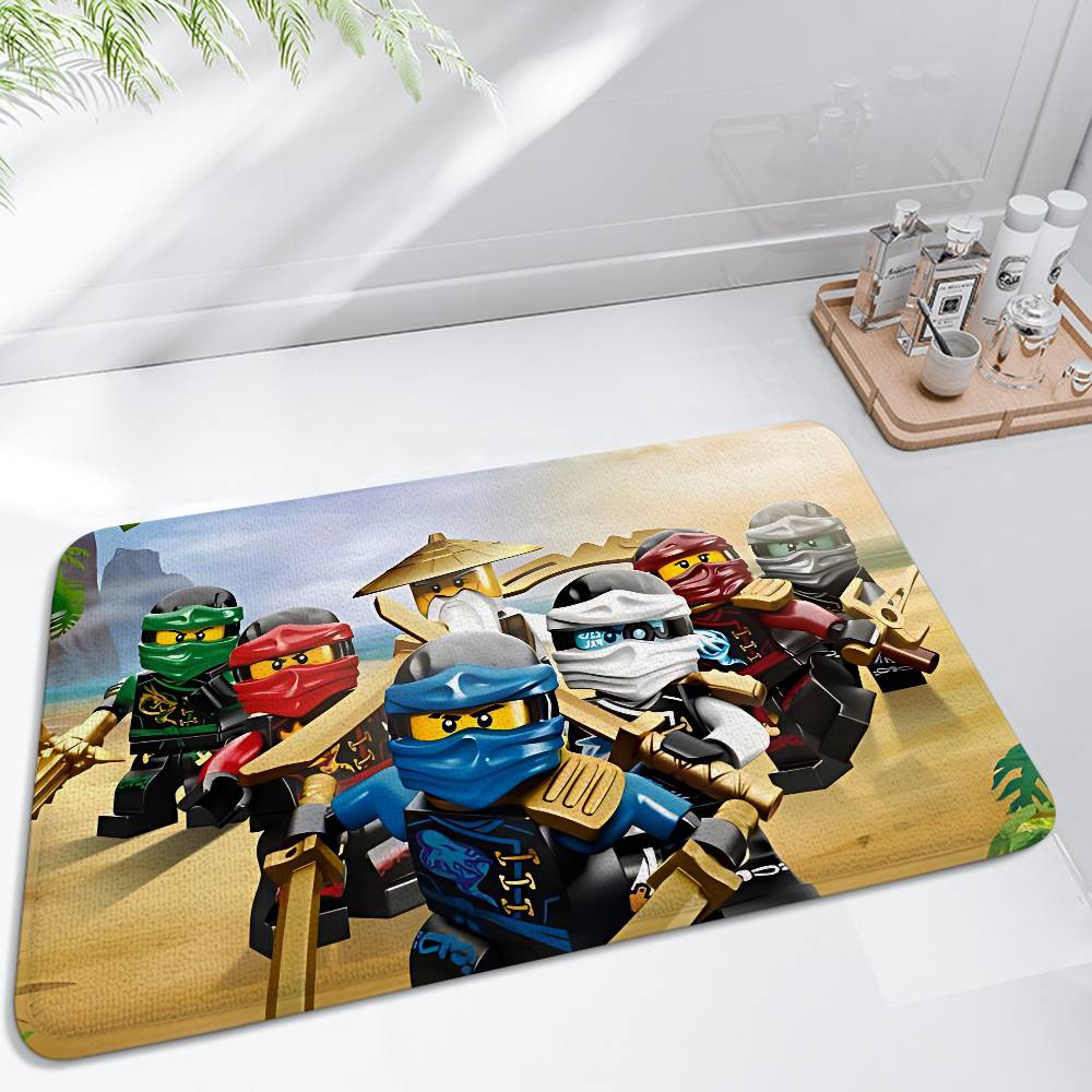 Cartoons-r-Ninjagos-cool Floor Mats Carpet For Living Room Decor Lounge Area Anti-slip Foot Mat Entrance Doormat