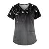 Women's V-neck Fashion Casual Printed Tops And Protective Workwear