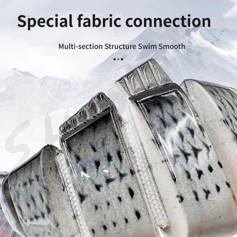 5 Pcs Multi Jointed Swimbait Fishing Lures Sea Fishing Tackle Roachs Lures