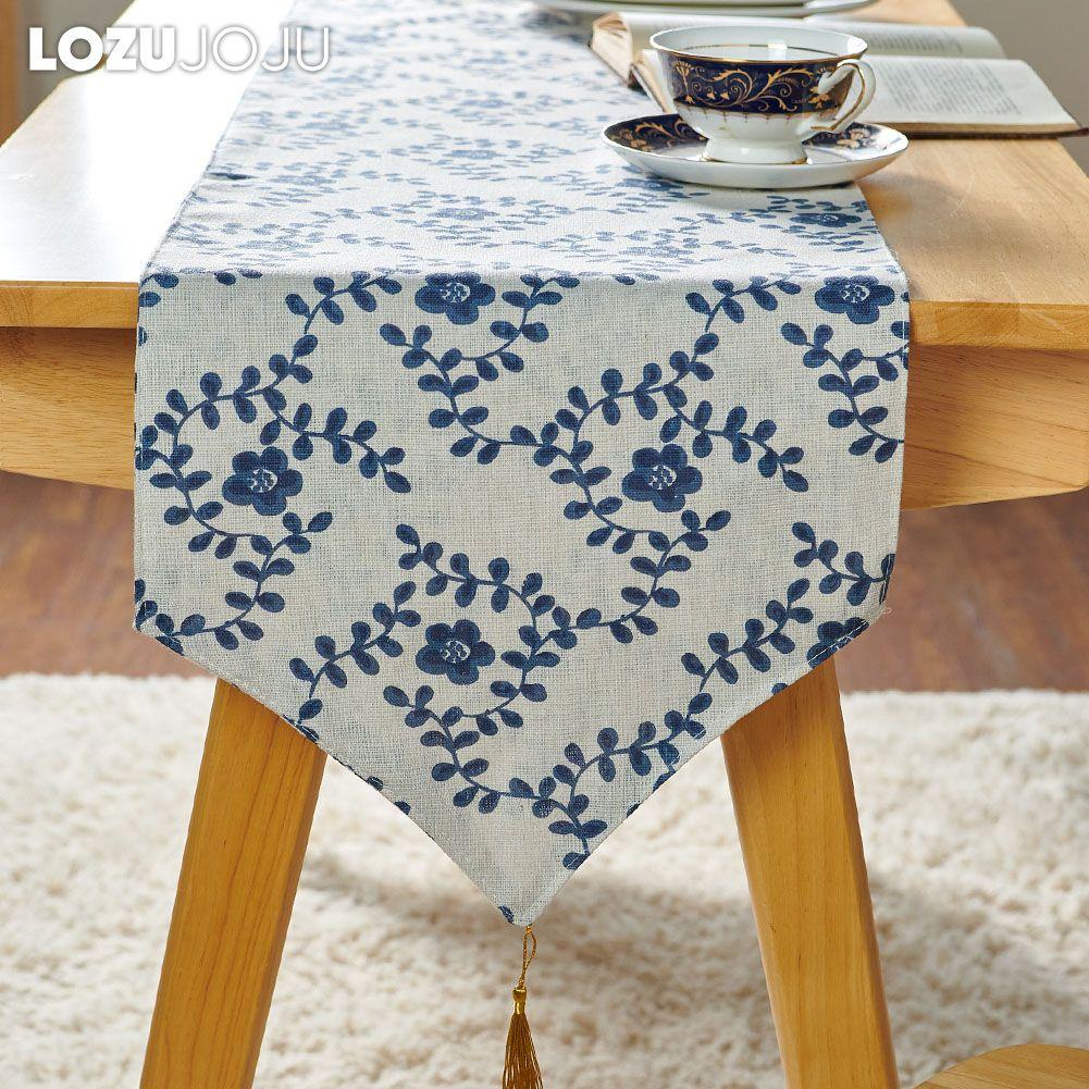 1PC LOZUJOJU Hot Selling Versatile Chinese Retro Plum Blossom Printed Table Runner Dinner Table Decorative for Home Table