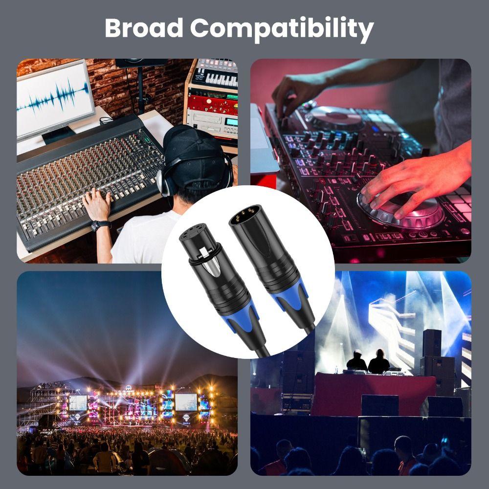 Male Female DMX Cable XLR3P To XLR5P Stage Light Cable XLR Connector Cable  Stage Lights