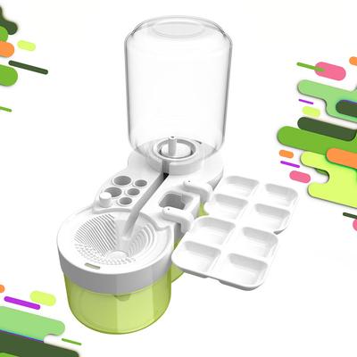 Paint Brush Washer with Drain Button Automatic Water Circulation Paint Brush Cleaning Machine Device Watercolor Pen Clean Tools