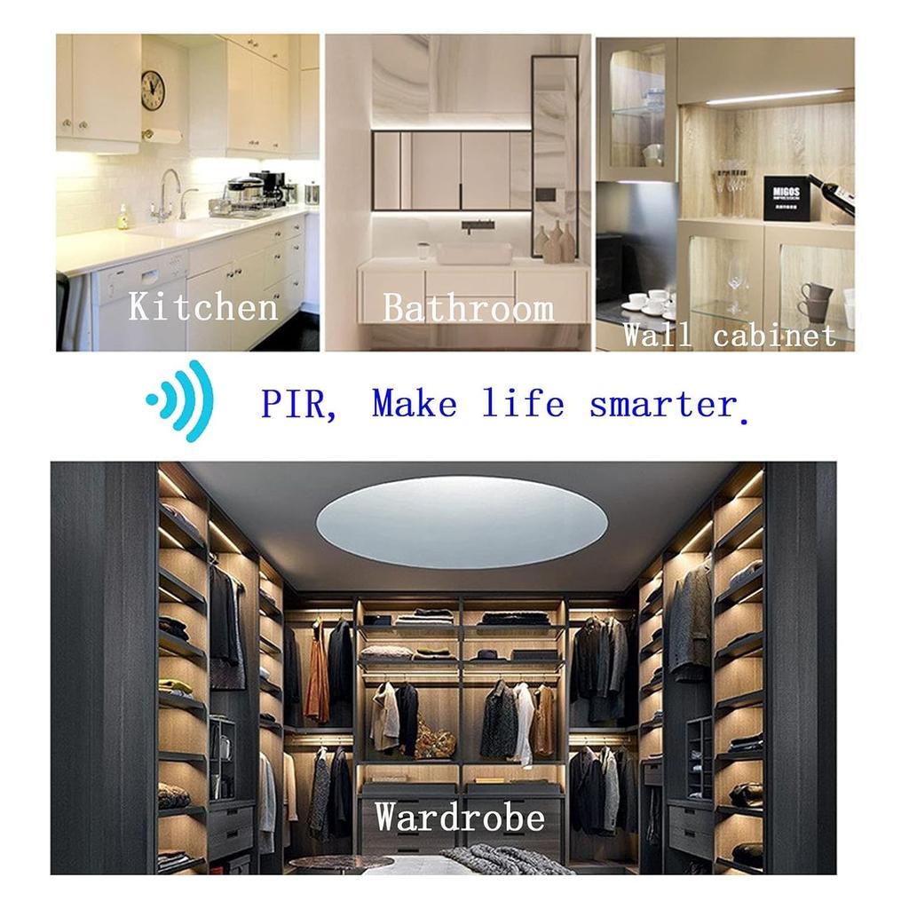 Motion Sensor Switch, DC 3.7v to 24V 4A PIR Motion Sensor for LED Lights, Mini Infrared Sensor Switch That can be Built into The Light bar or Box (3