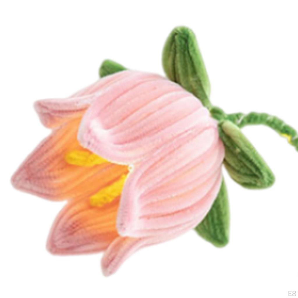 DIY Flower Bedside Lamp, Ornaments, Decoration Art Project, Flannel Table Holiday