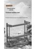 Gray Thick No-Drill Wall-Mounted Bathroom Towel Rack