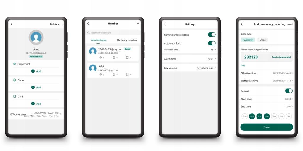 Zamek Kodowy Szyfrator Wodoodporny Klawiatura Czytnik Rfid Odcisk Wifi Tuya