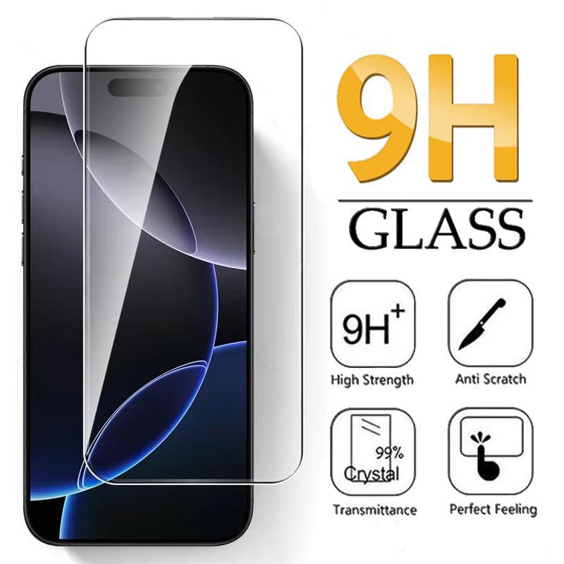 Full Cover Tempered Glass For iPhone 17 Air 16 15 14 13 12 11 Pro Max 16 Plus 13 Mini X XR XS Max 6 6s 7 8 Plus 5 5s SE 2020 2022 Screen Protector
