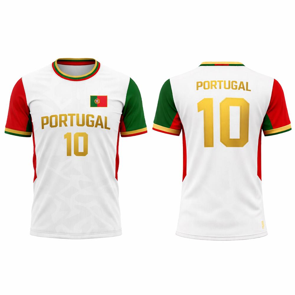 2026 Nieuw Portugal Vlag Print Shirt Ademend Sneldrogend Sportkleding Zomer Unisex Trainingskleding Volwassen Fan T-shirt