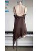 European & American Style Women's Lace Patchwork Asymmetrical Dress - Hot Selling Temperament