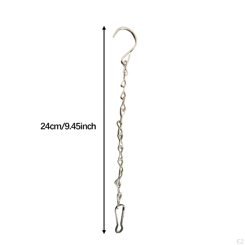 10x Iron Hanging Chains Plant Hangers Strength Flexibility Flower Pot Chain Lantern Hanger for