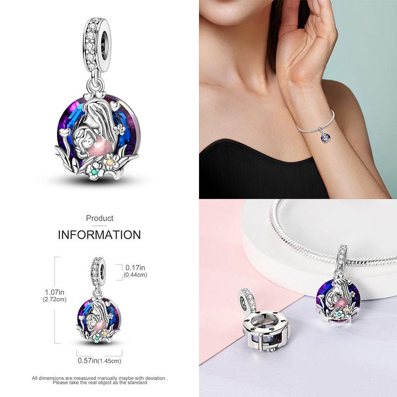 Fit Original 925 Bracelet Magic Star Plate Angel Moon Tree of Life Charms DIY Jewelry Making Women Gift 100% 925 Silver