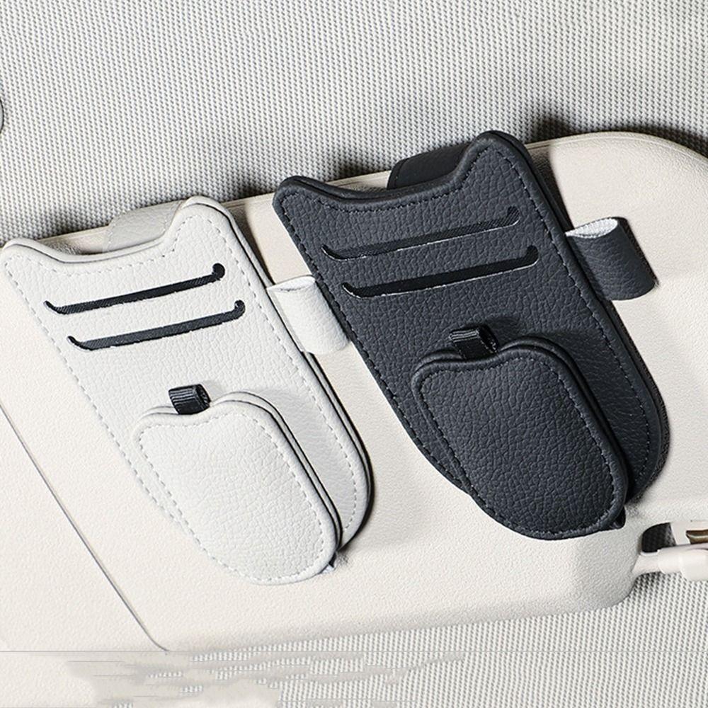 Car Sun Visor Glasses Holder Magnetic Eyeglasses Hanger Clip Sunglasses Holder