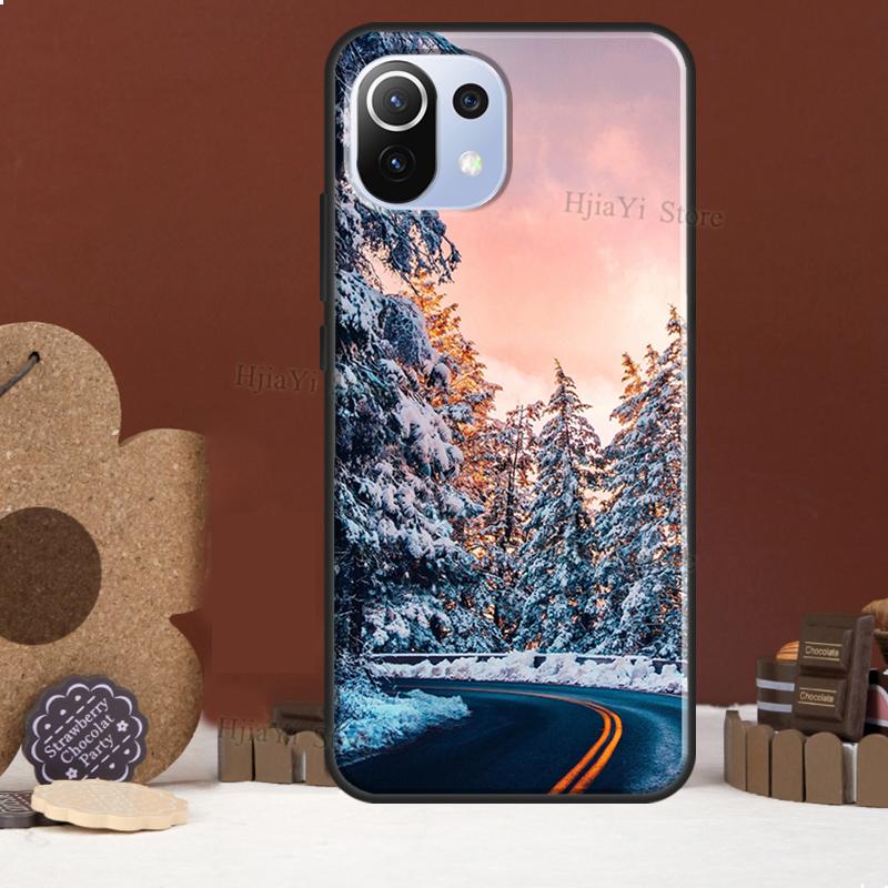 Landscape Winter Light Snow Funda For POCO F5 X3 X4 X5 Pro F4 GT C40 F3 Case For Xiaomi 11T 12T Pro 12 X 13 Lite Cover