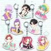 Cute Kpop Demon Hunters Keychains Rumi Mira Zoey Anime Peripheral Acrylic Pendant Backpack Pendant Decoration Fans Toys Gifts