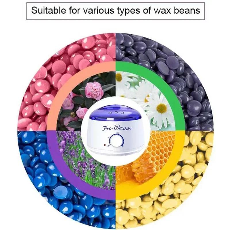 Haarentfernungsgerät Wachserhitzer Enthaarungs-Epilierer Wachsschmelz-Wachsset Paraffinerhitzer Wachsbohnen Perlenheizgerät
