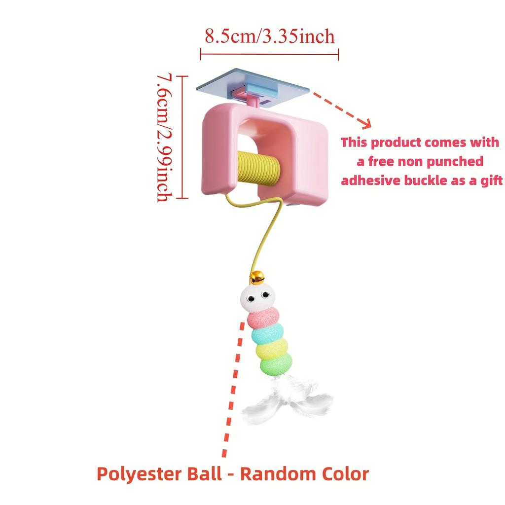 Brinquedo de Vara Elétrica Inteligente Interativa para Provocar Gatos Automático Engraçado Pendurado na Porta Pássaro Voador Brinquedo para Gato Brinquedos de Alívio de Estresse para Pet Gato