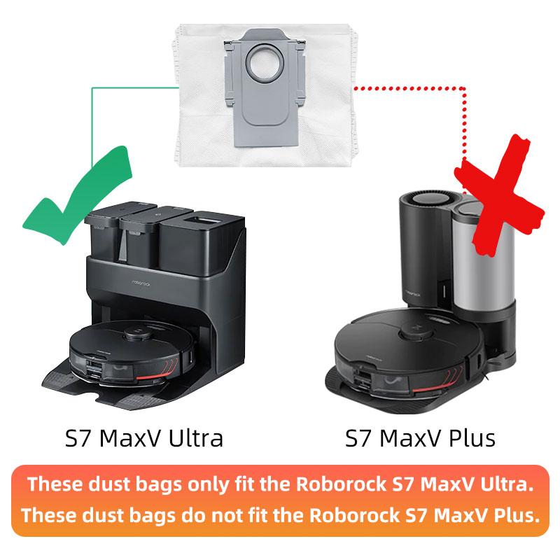 Dust Bag Accessories For XiaoMi Roborock S7 MaxV Ultra / Q5+ / Q7+ / Q7 Max+ / T8 Robot Vacuum Cleaner Dust Bin Spare Parts