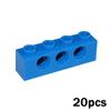 Brick 1x4 with 3 Holes MOC Technical Assemble Particles 3701 DIY Building Blocks Educational Toy for Kids