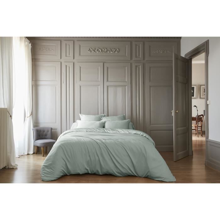 Housse de couette - Salome - Eucalyptus - 240 x 260 cm - 100% viscose de bambou - Oeko-Tex®