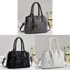 Urban Minimalist Pu Leather Tote Bag For Daily Use With Multiple Pockets For Women