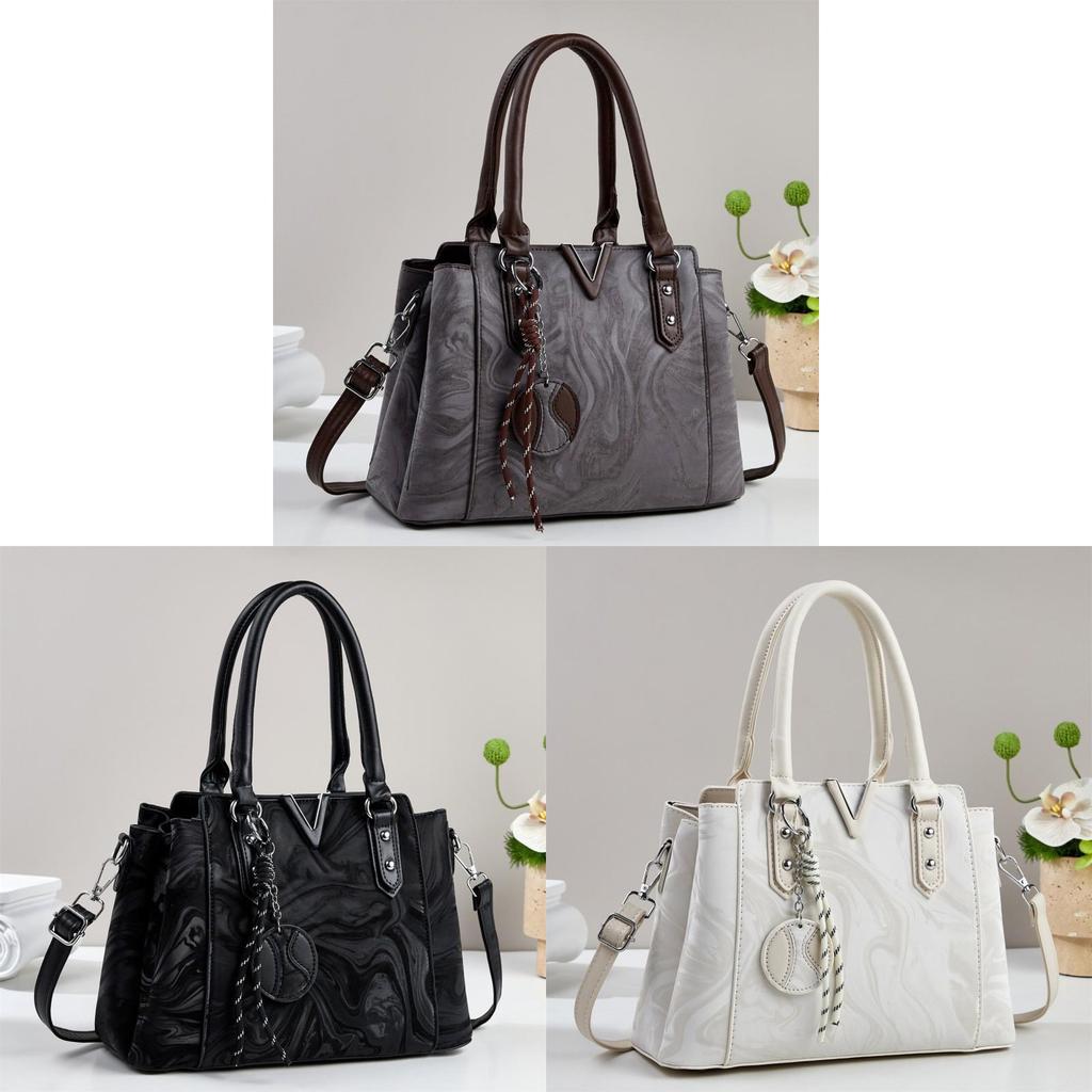 Urban Minimalist Pu Leather Tote Bag For Daily Use With Multiple Pockets For Women