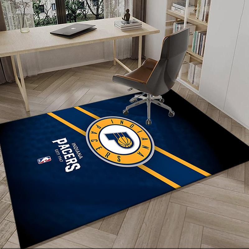 Pacers Basketball Team Carpet, Kitchen Rugs, Yoga Mat, Non-Slip Mats, Rug for Bathroom, Living Room Bedroom, Camping Rugs Christmas Gift