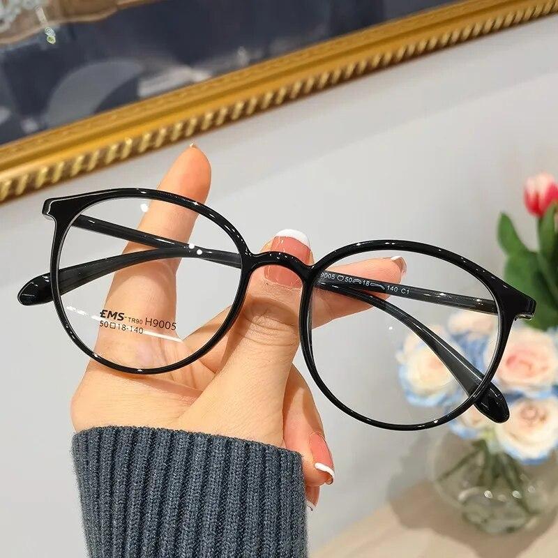 New Fashion Women's Round Anti-blue Glasses Eye Protection Glasses