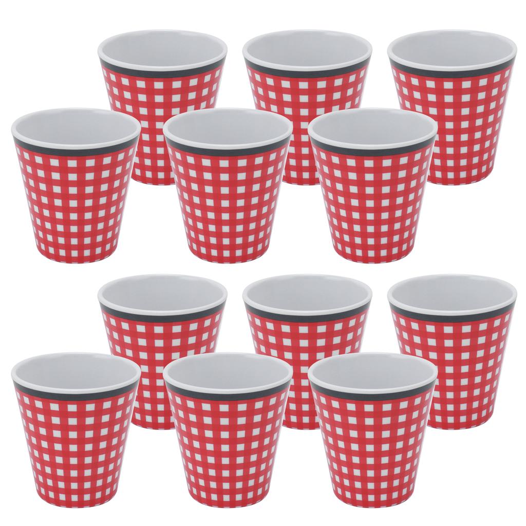 12Pcs Melamine Cup Milk Coffee Tea Beverage Mug for Home Restaurant School Office