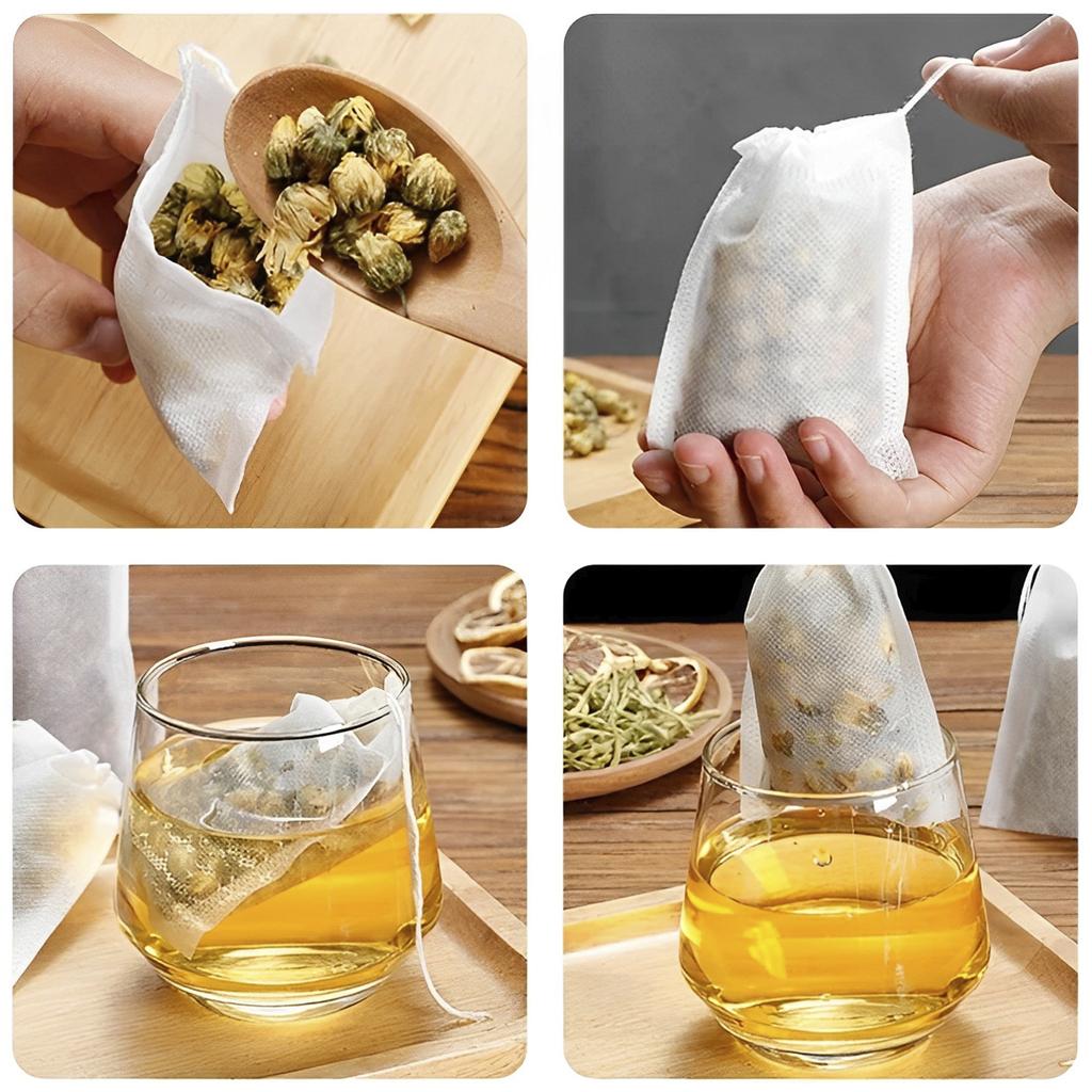 1000Pcs Disposable Tea bags Filter Scented Tea Bags with String Heal Seal Paper for Kitchen Loose Leaf Tea Coffee Spice Herb