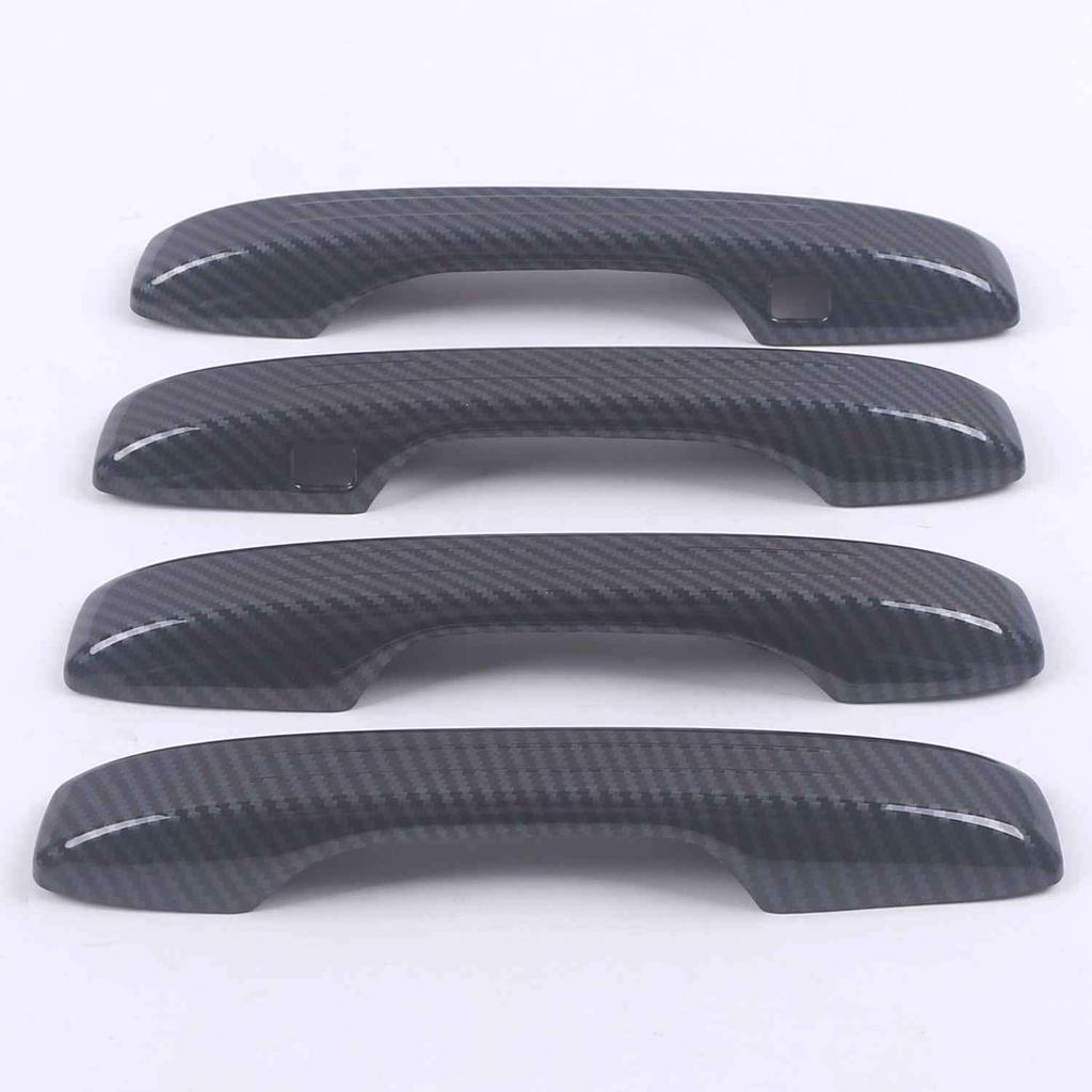 Gloss Black Carbon Fiber Door Handle Covers for 2022-2024 Acura Integra