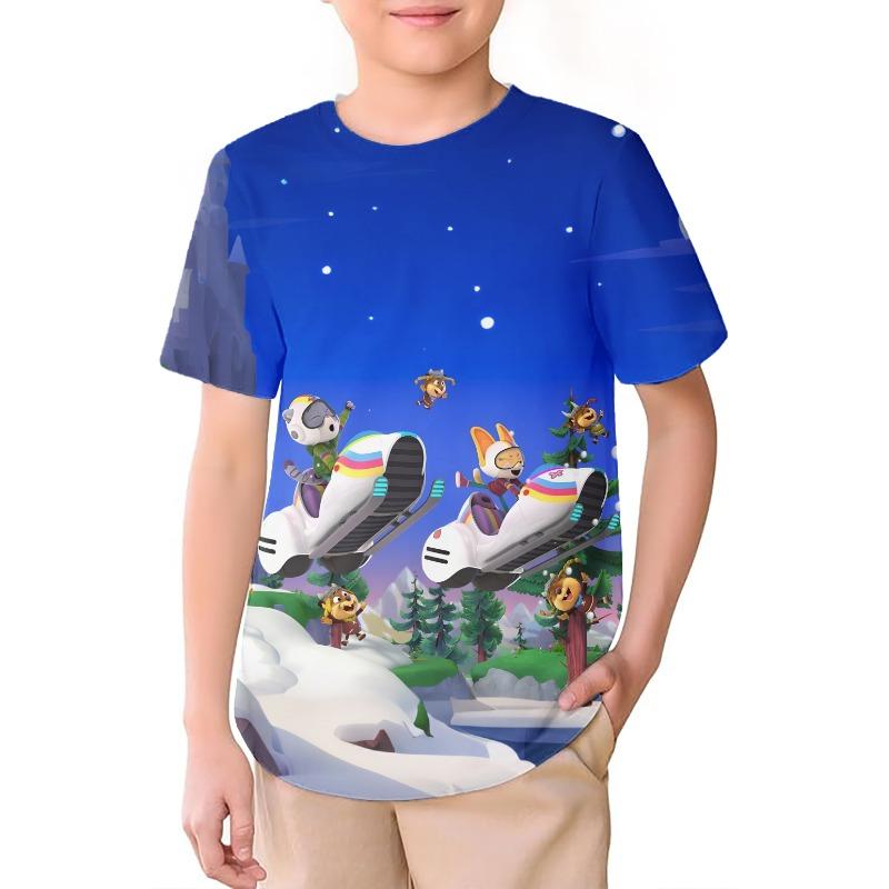 The Creature Cases Print T-Shirt Casual Game Kids High Quality T Shirts Fashion Children Clothing 3D Cartoon Print Tees Anime T-shirt Cute Tops 110