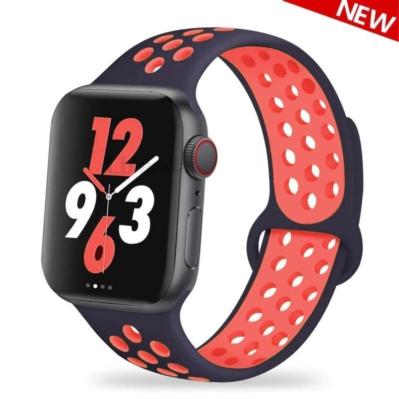 Silicone band For Apple Watch 11 strap 44mm 40mm 45mm 41mm 42mm 46mm correa bracelet iWatch Series 10 8 SE 3 6 7 9 Ultra 2 49mm