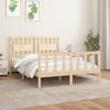 VidaXL Bed Frame with Solid Pine Wood Headboard 120x200 Cm 3188161