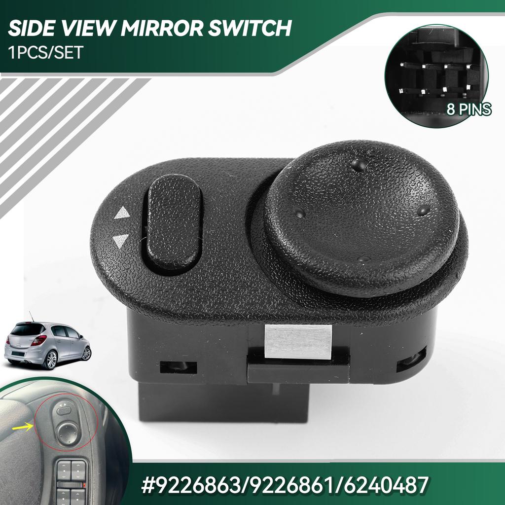 Side Mirror Rear View Mirror Switch Adjust Control Knob for Vauxhall Opel Corsa C Meriva Vectra Zafira A 9226863 9226861 6240487