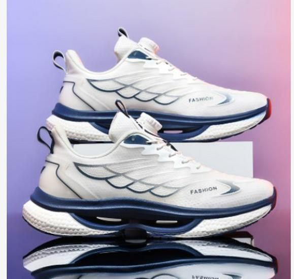 

Мужские дышащие кроссовки для бега 2023 года с вращающейся кнопкой и толстой амортизацией Popcorn 38