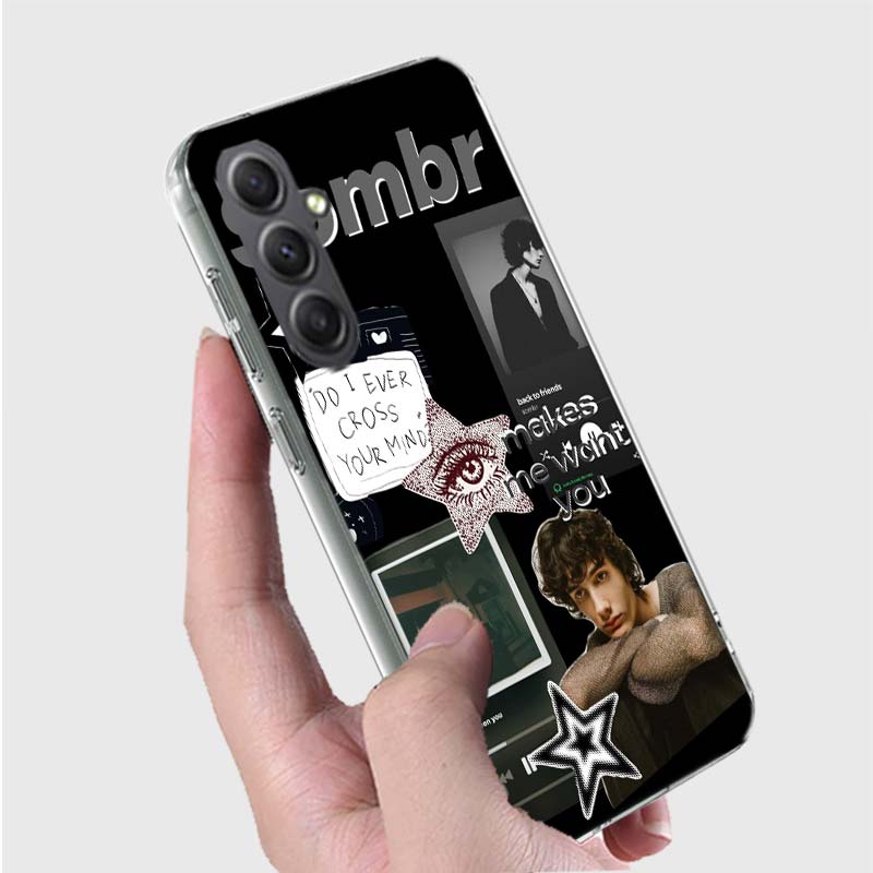 Singer S-Sombr Phone Case for Samsung A16 A26 A36 A56 A17 A37 A57 A07 A06 A02S A03 A04S A05S Galaxy Note 20 10 A50S A71 A51 A31
