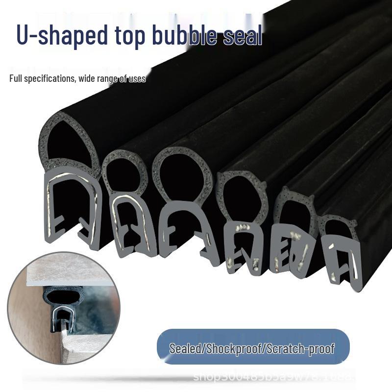 U-Shaped Rubber Seal Strip: Waterproof, Dustproof, Anti-Collision for Cabinets and Car Doors