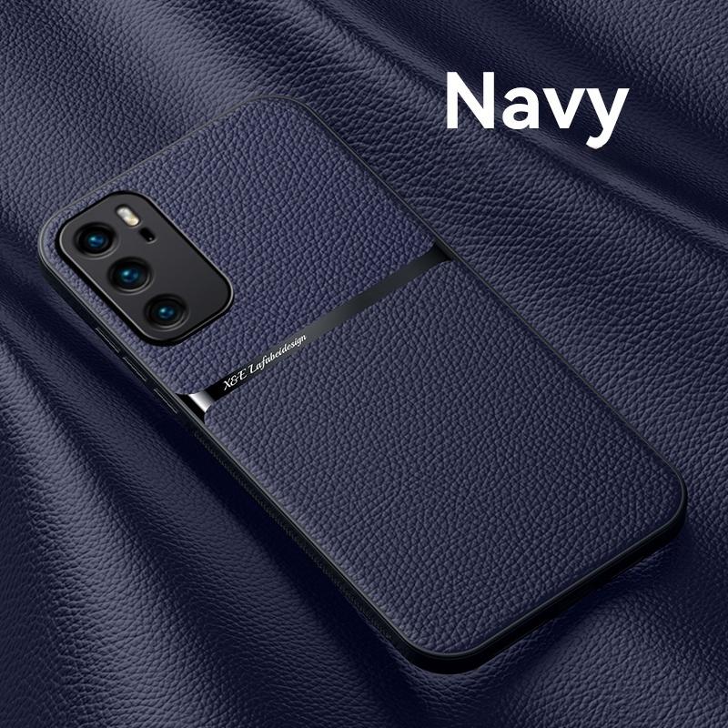 

Для Huawei P40 Pro Чехол Противоударный Бампер Силиконовый Чехол для Телефона Для Huawei P40 P 40 P40Pro Магнитный Автомобильный Держатель Кожаная Задняя Крышка For P40 Pro тёмно-синий